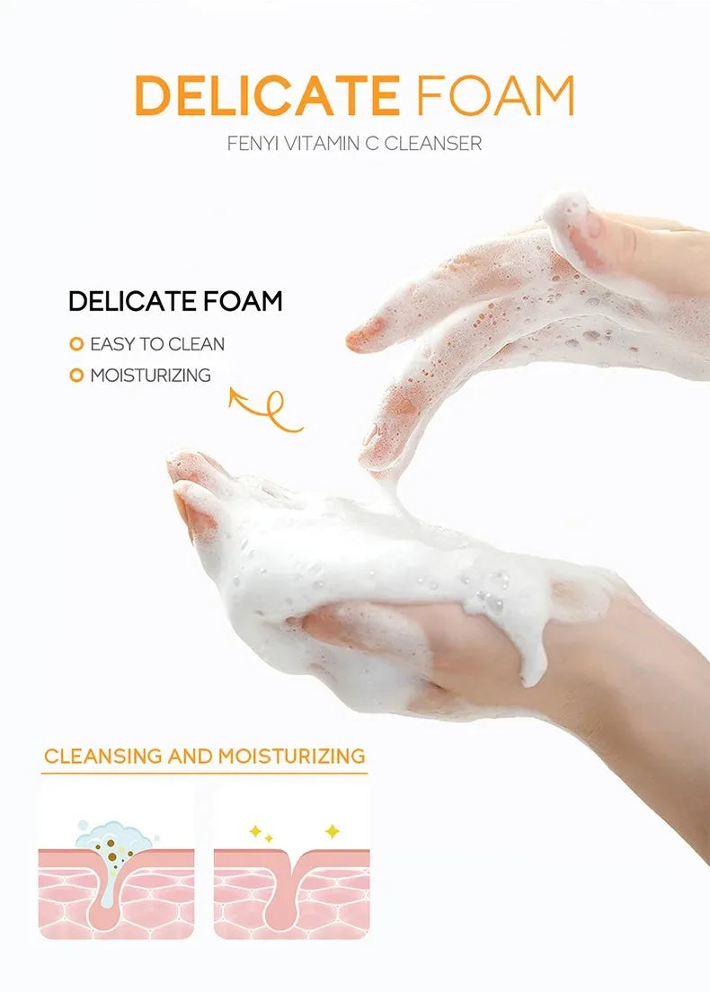 Vitamin C Facial Cleanser – Deep Cleansing & Hydrating Face Wash
