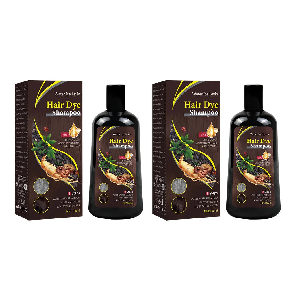 3-in-1 Hair Colour Shampoo – Instant Grey Coverage & Natural Brown Colour