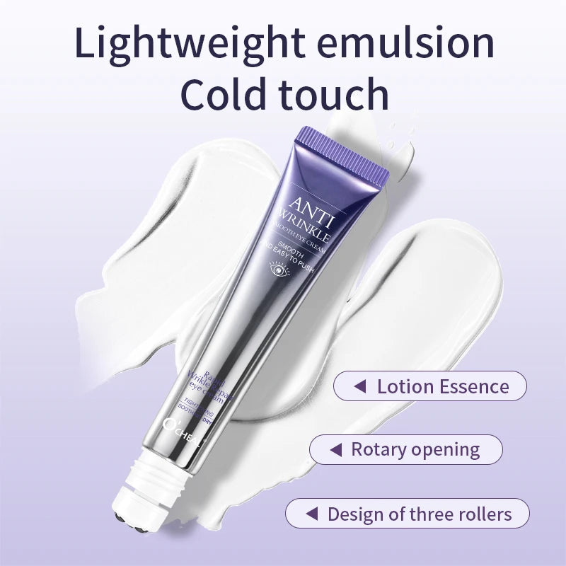 Anti-Wrinkle Eye Cream – Hyaluronic Acid & Cooling Roller Applicator