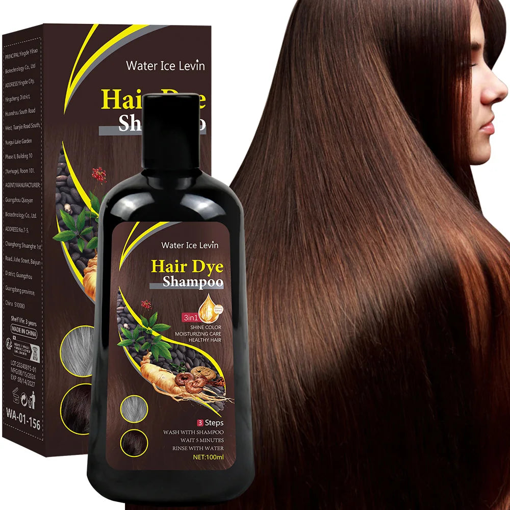 3-in-1 Hair Colour Shampoo – Instant Grey Coverage & Natural Brown Colour