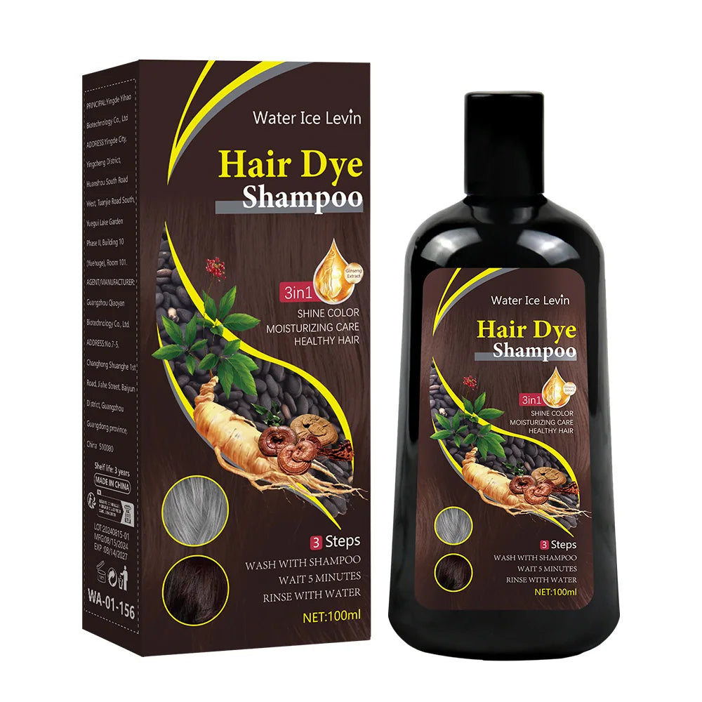 3-in-1 Hair Colour Shampoo – Instant Grey Coverage & Natural Brown Colour