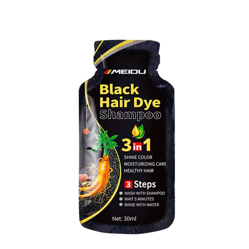 3-in-1 Instant Hair Colour Shampoo Grey Coverage & Darkening Treatment