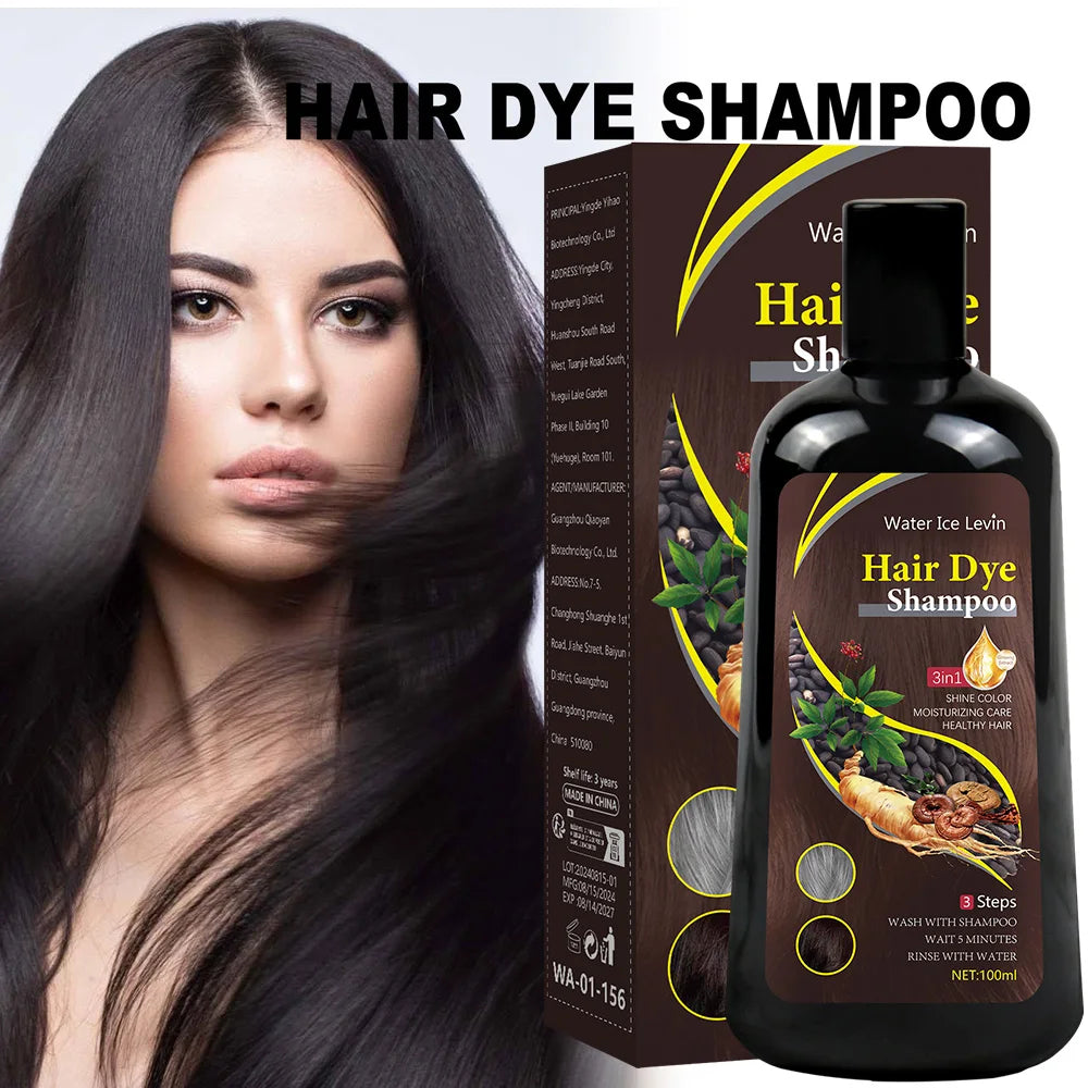 3-in-1 Hair Colour Shampoo – Instant Grey Coverage & Natural Brown Colour