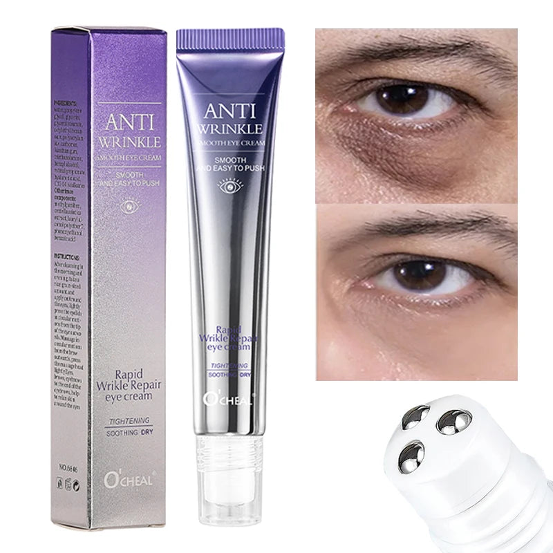 Anti-Wrinkle Eye Cream – Hyaluronic Acid & Cooling Roller Applicator