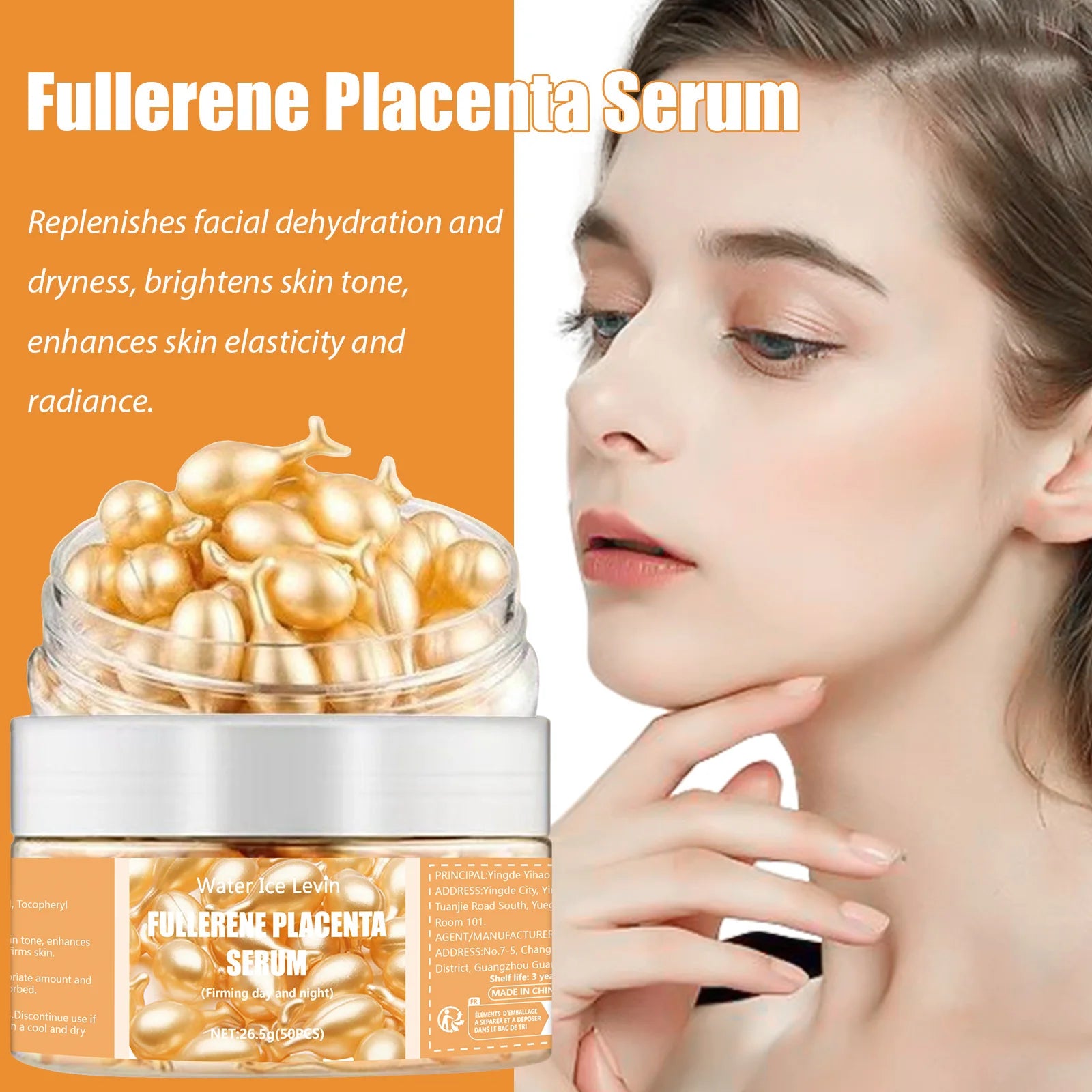 Fullerene Placenta Serum – Firming & Anti-Aging Skincare