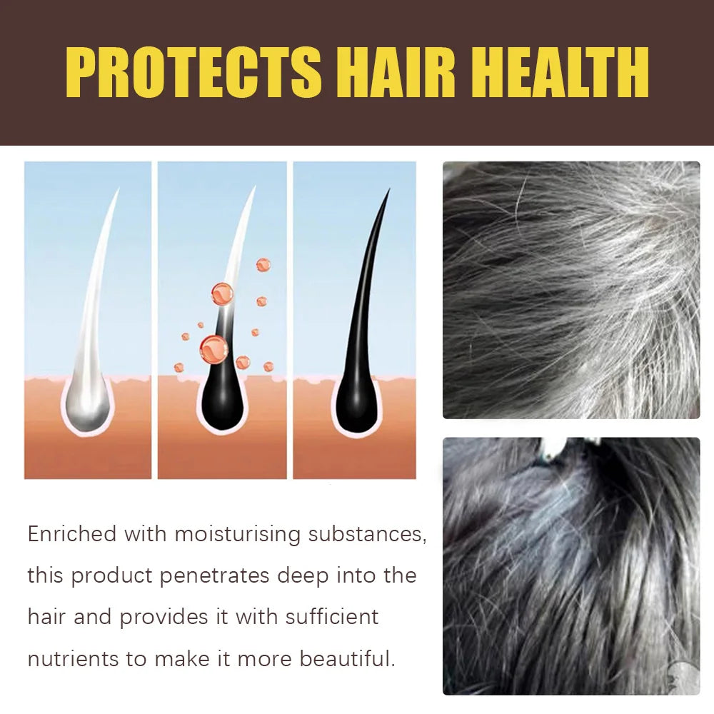 3-in-1 Hair Colour Shampoo – Instant Grey Coverage & Natural Brown Colour
